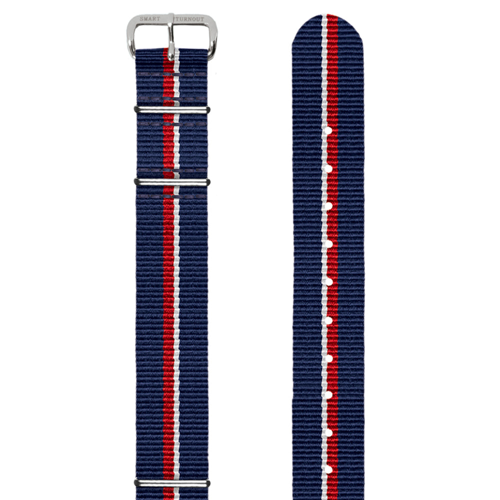 Royal Navy 20mm NATO Watch Strap Silver Fittings Smart Turnout