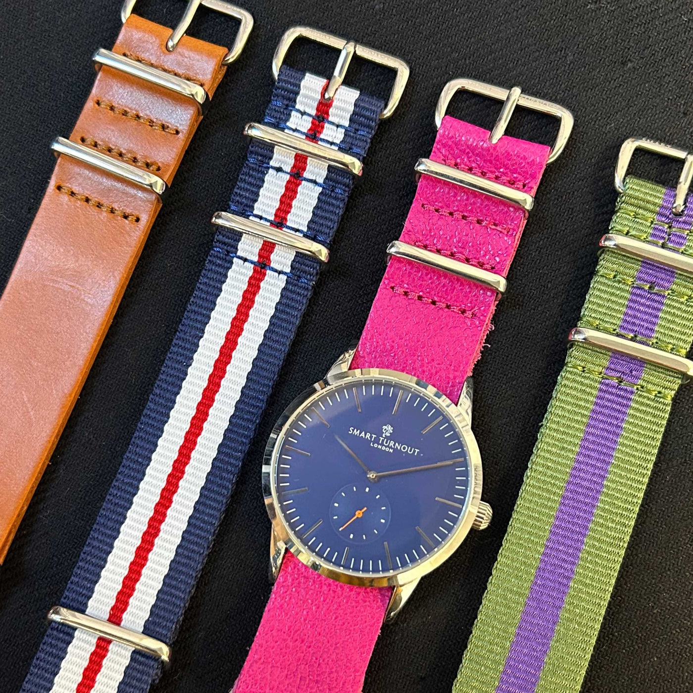 20mm Watch Straps with Silver Fittings