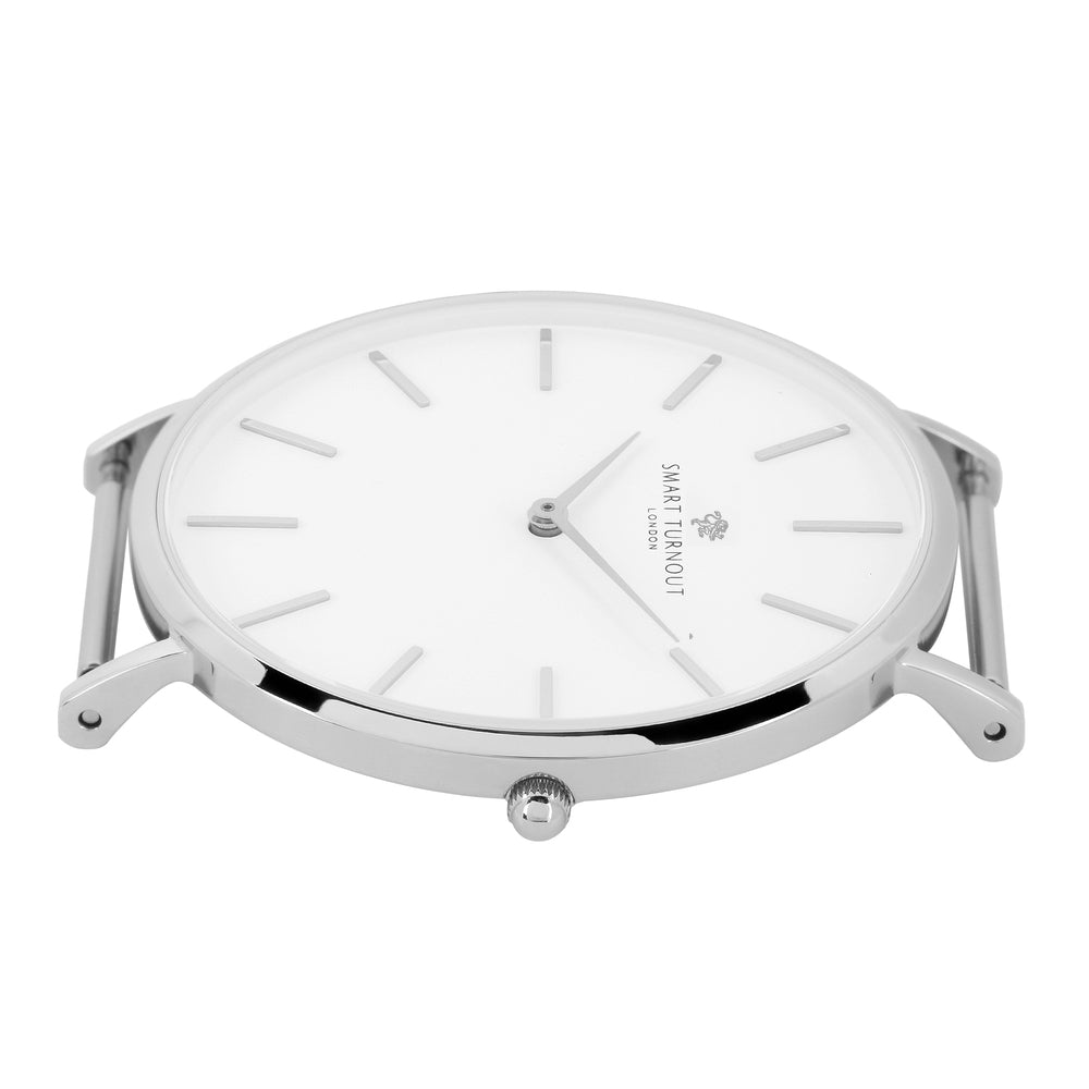 Master Watch White (Silver) Rubia Red Leather Watch Strap – Smart Turnout