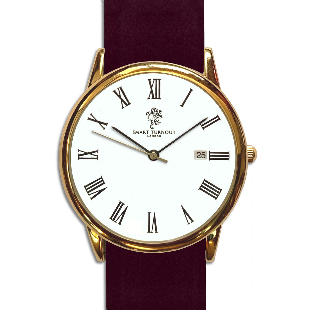 Chamberlain Watch, Burgundy Leather NATO Watch Strap – Smart Turnout