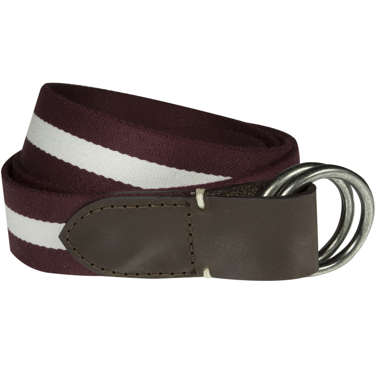 Crimson and White Ribbon Belt Smart Turnout